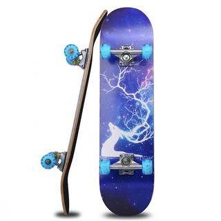 Ván Trượt Skateboard Thể Thao Cao Cấp Có Đèn Led Phát Sáng Nhiều Màu Sắc tặng tool chỉnh bánh cực xịn