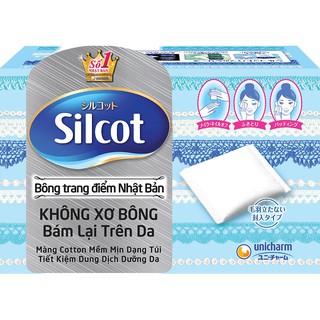 [HB GIFT] Bông tẩy trang cao cấp Silcot  82 miếng
