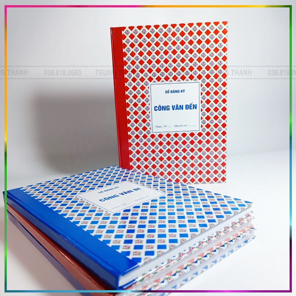 Sổ Công văn đến, Sổ Công văn đi, loại dầy, 200 Trang