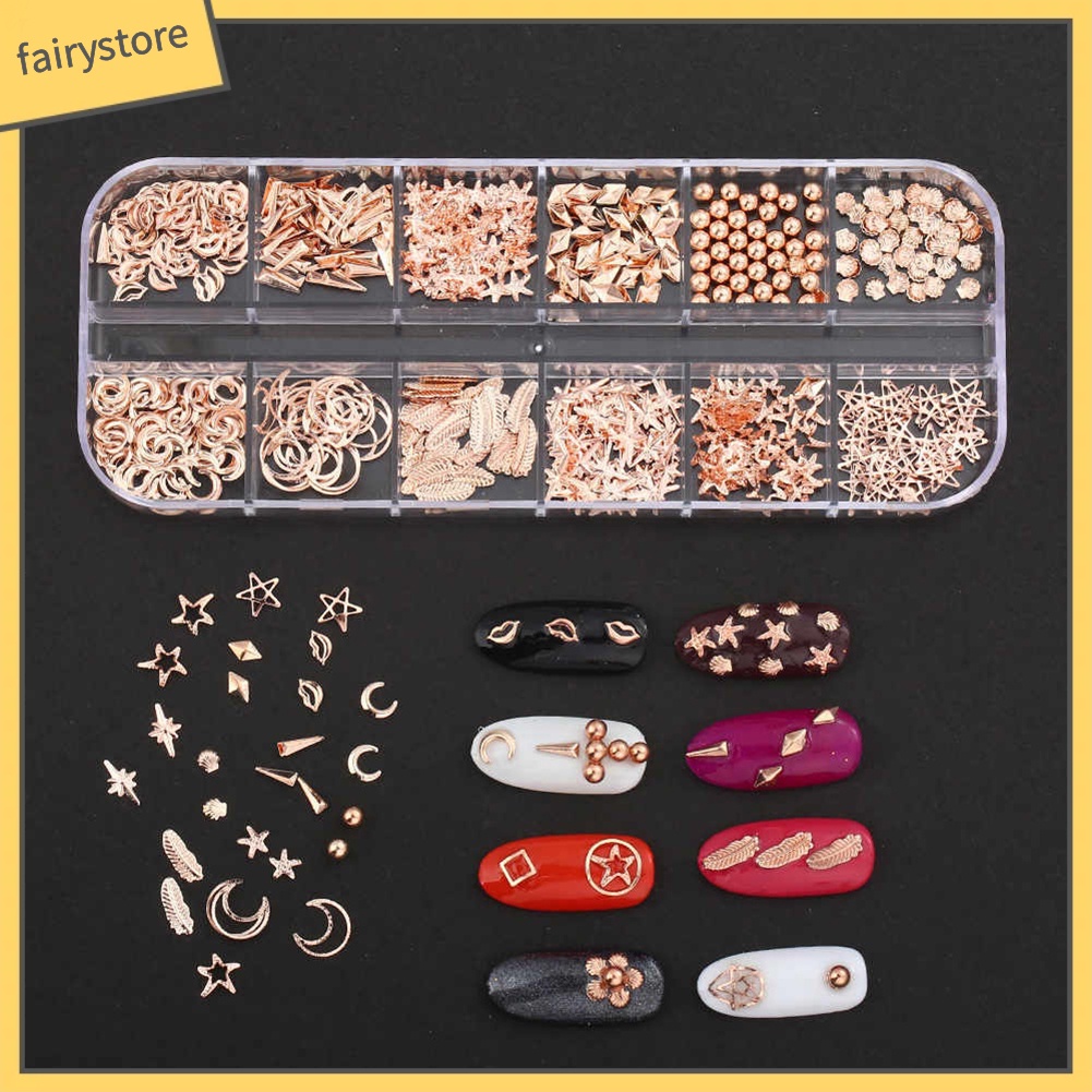 Phụ kiện trang trí móng tay hình trăng sao biển xinh xắn