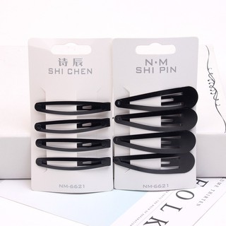 Sét 4 chiếc kẹp tóc bấm màu đen