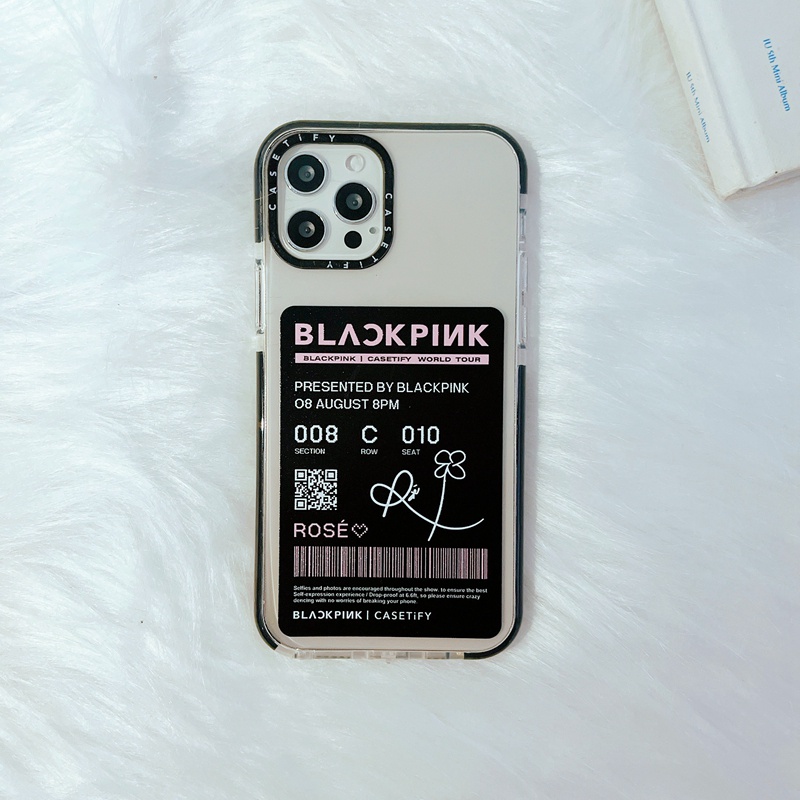 Ốp điện thoại silicon TPU hình vé hòa nhạc BLACKPINK cho iPhone 7 8 Plus X XS XR 11 12 13 Pro Max SE 2020 | BigBuy360 - bigbuy360.vn