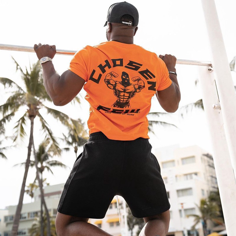 Áo Thun Thể Thao Vải Cotton Thoáng Khí Thoải Mái Thời Trang Cho Nam