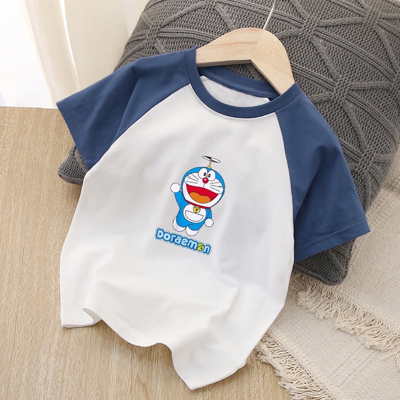 Áo Thun Tay Ngắn In Hình Doremon 3Xl Dễ Thương Cho Nam