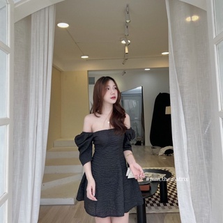 Váy xốp tay bồng (ảnh thật tự chụp)