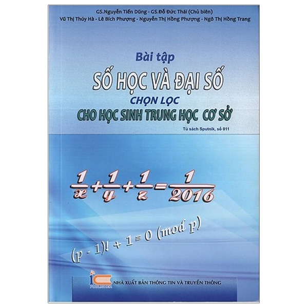 Sách - Bài Tập Số Học Và Đại Số Chọn Lọc Cho Học Sinh THCS (Tái Bản)