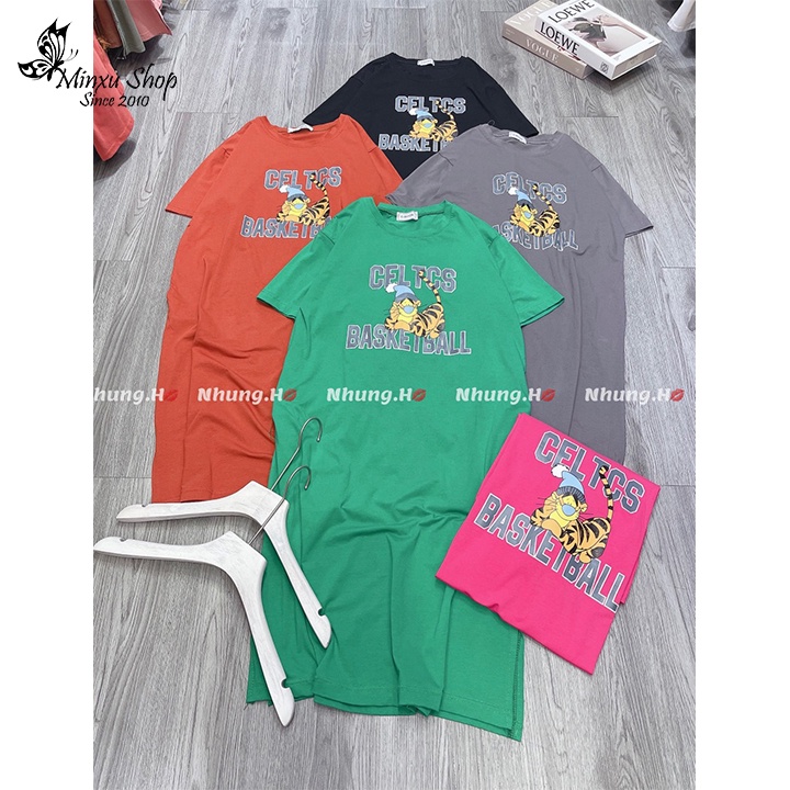 Đầm nữ dáng dài form rộng, váy suông cotton tay lỡ oversize nhiều hình dễ thương phong cách Hàn Quốc mã VA105