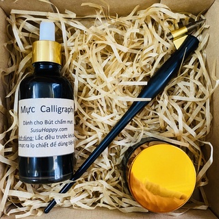 Set Quản Chéo - Ngòi - Mực Viết Calligraphy