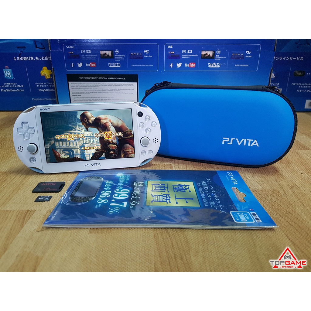 Combo PSVITA 2000 White - Hack Full [ 128GB ]