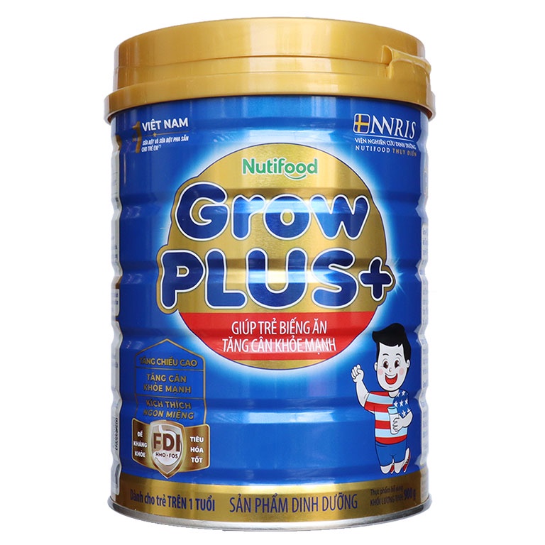 Sữa bột Nutifood Growplus xanh 900g