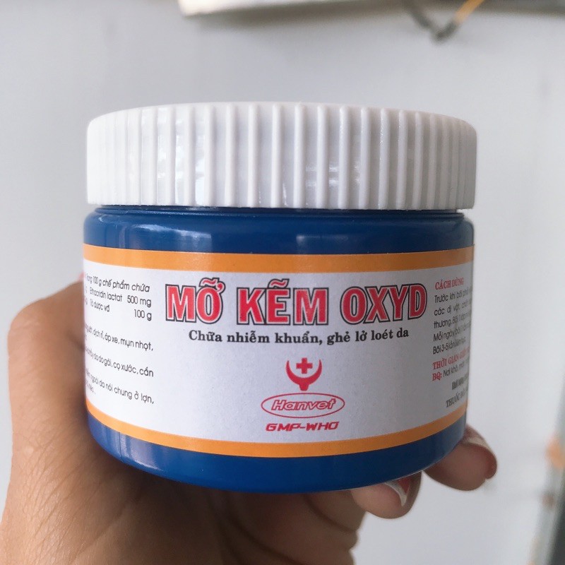 MỠ KẼM OXYD thu-ốc bôi ngoài da đặc tr ị ghẻ, lở loét trên da Chó Mèo và gia súc khác