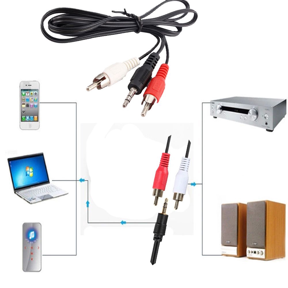 Cáp chuyển đổi âm thanh mini sang jack hoa sen RCA