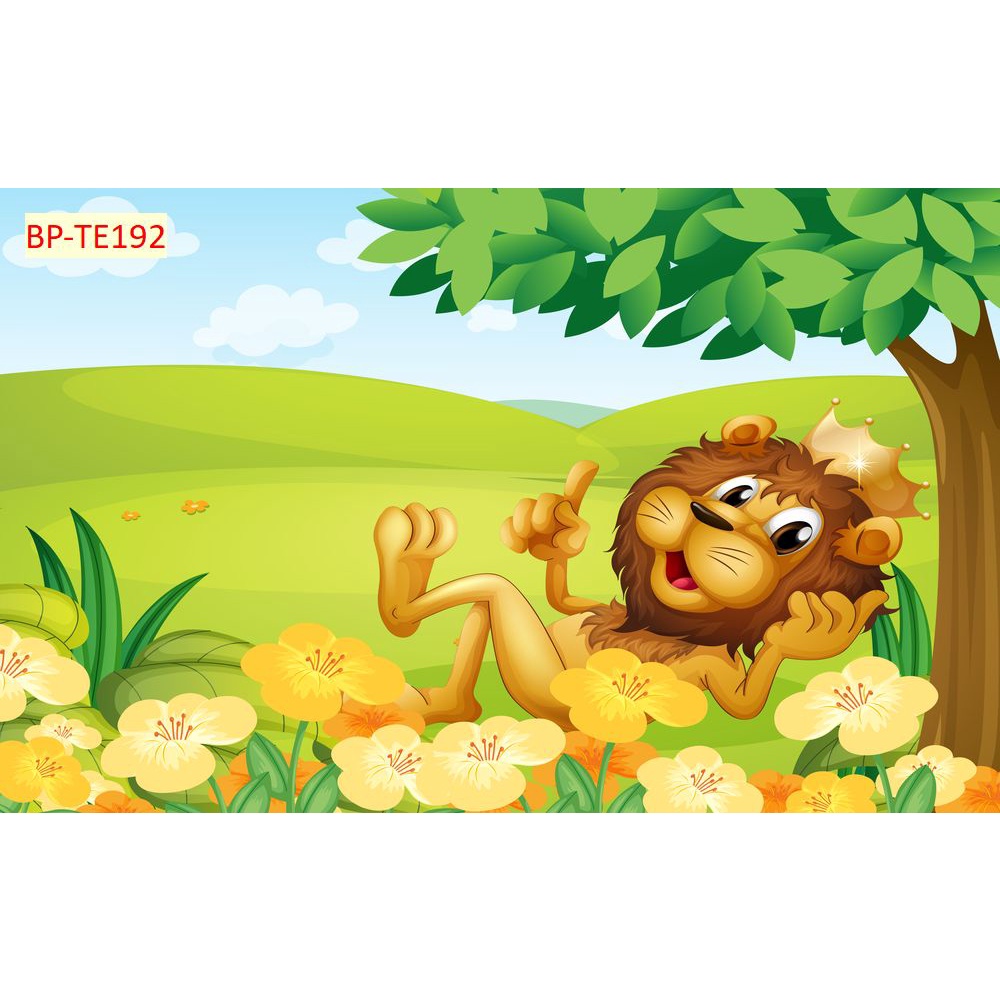 Tranh Dán Tường Phòng Trẻ Em CHỦ ĐỀ HOẠT HÌNH DẼ THƯƠNG không phai màu