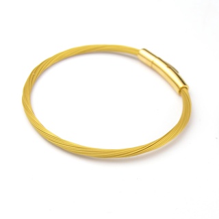 Nhật bản nhập khẩu dây thép titan đính hạt vòng tay vàng đen hồng có thể đeo vàng cứng vàng hạt vàng 3 mm dày cao cấp vòng tay vòng tay vòng tay vòng tay