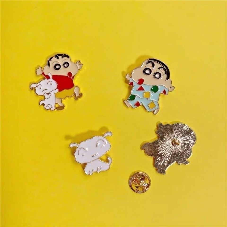 Huy Hiệu Cài Áo Hình Cậu Bé Bút Chì Shin-Chan Dễ Thương