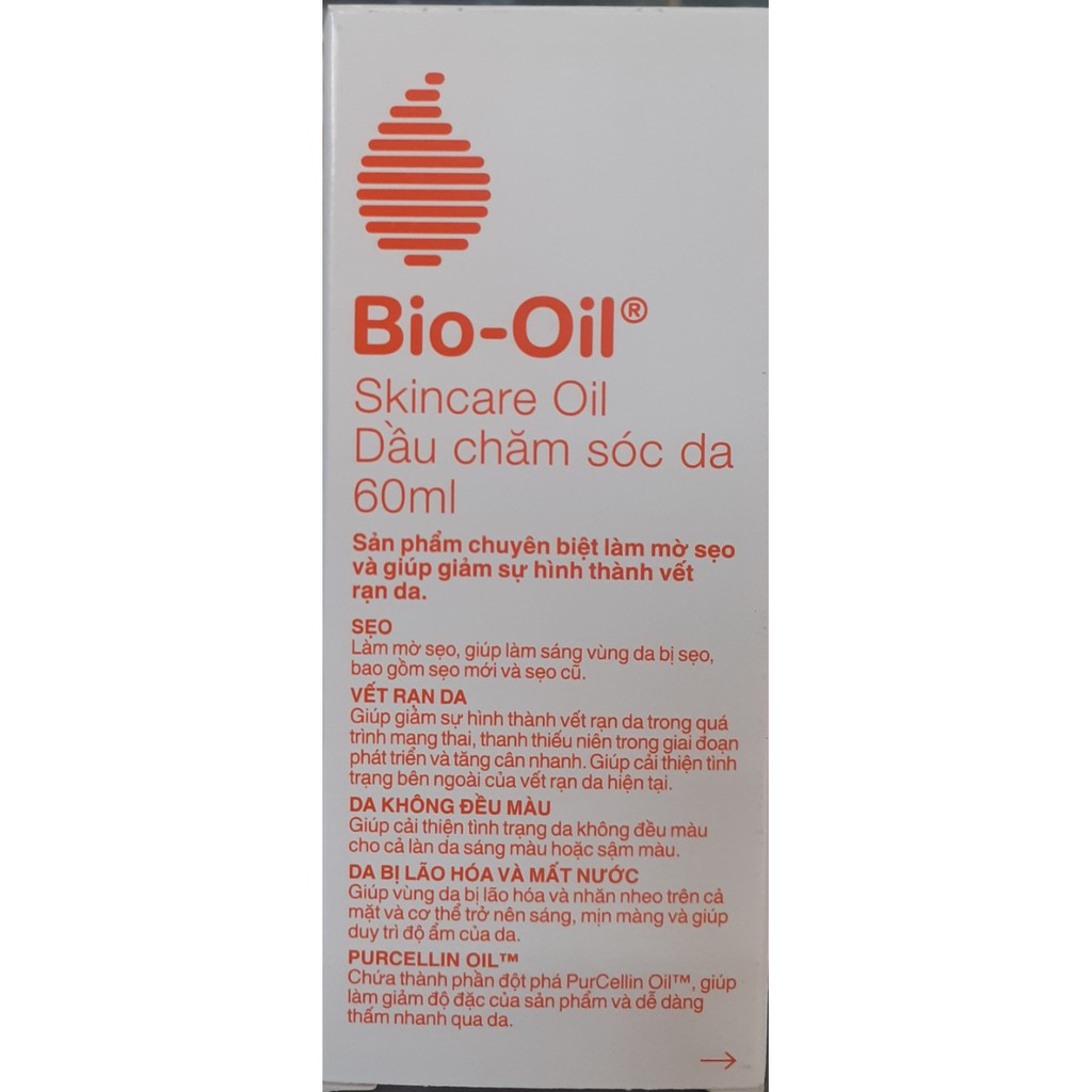 [Chính Hãng] Tinh Dầu Bio-Oil Mờ Sẹo Và Giảm Rạn Da (25ml, 60ml,125ml, 200ml)