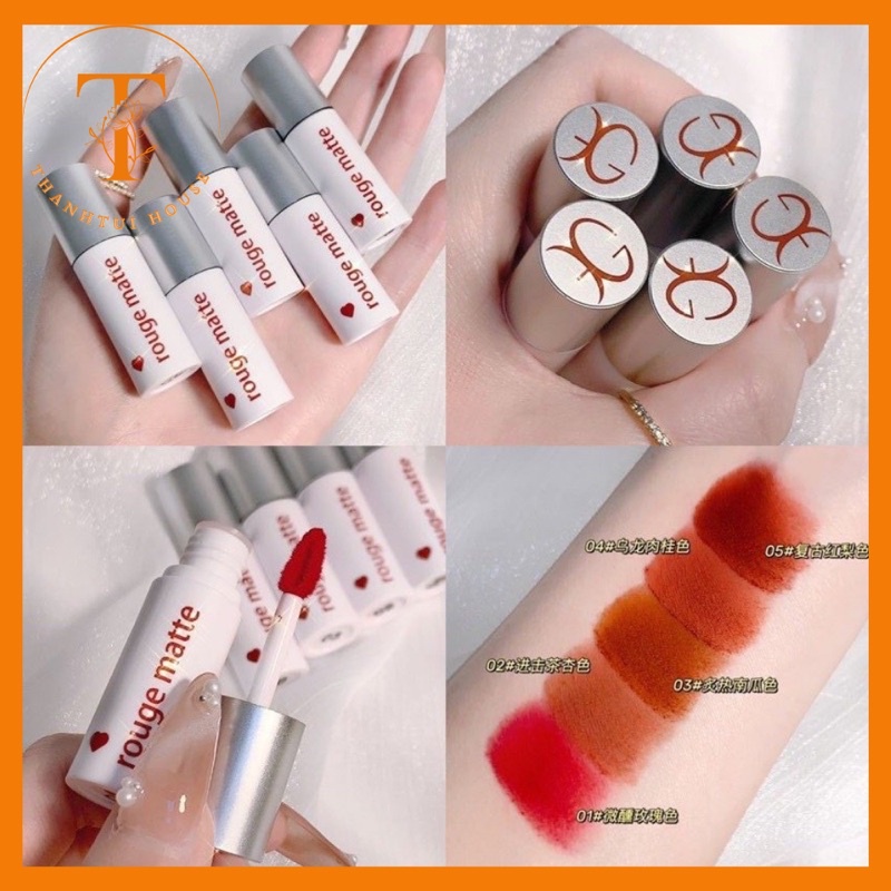 Son kem bùn mịn lì GUICAMI Rouge Matte