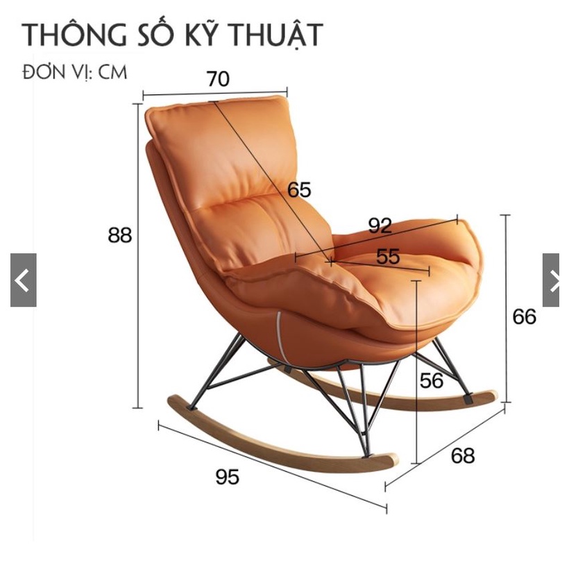Ghế Sofa Bập Bênh Thư Giãn, Sofa Lười Đơn Cao Cấp Đa Năng Bảo Hành 5 Năm