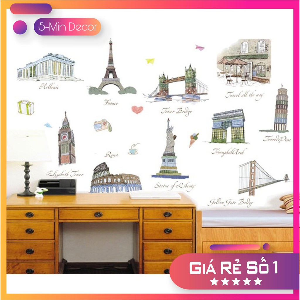 Decal Dán Tường Kỳ Quan Thế Giới