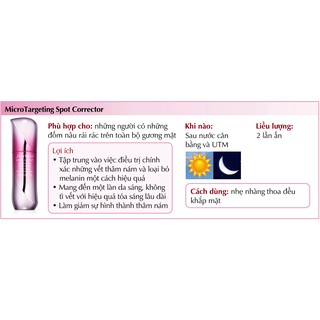 Tinh chất shiseido WHITE LUCENT Micro Targeting 9ml