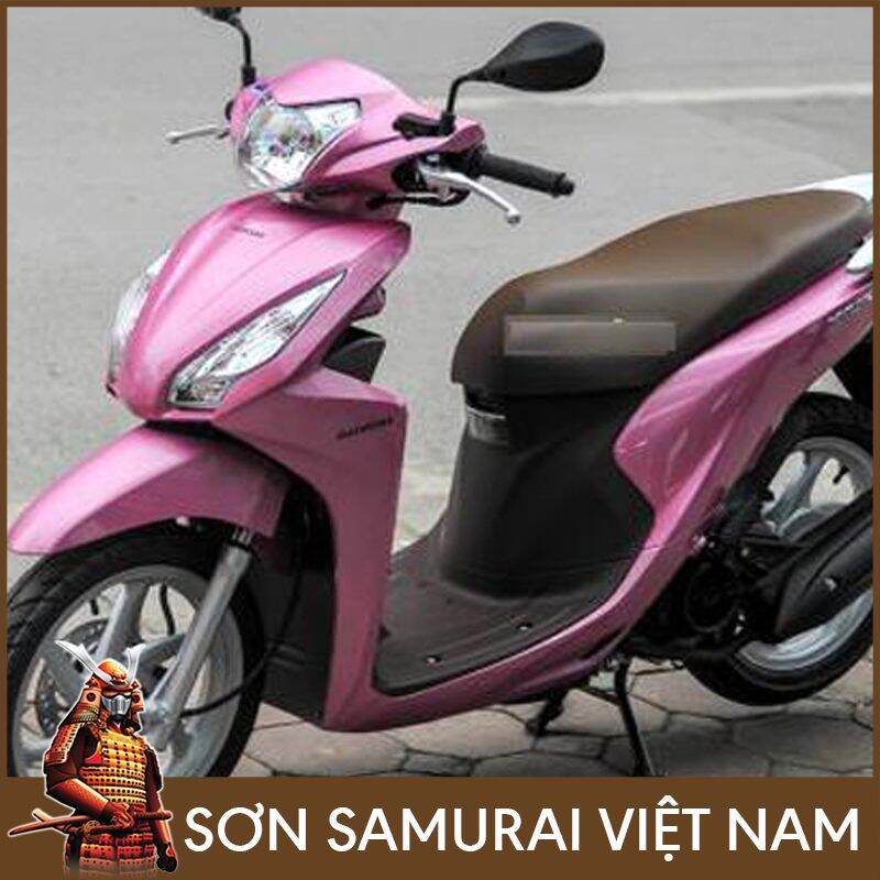 Sơn Samurai màu hồng phấn H179 chính hãng, sơn xịt phủ dàn áo xe máy chịu nhiệt, chống nứt nẻ, kháng xăng