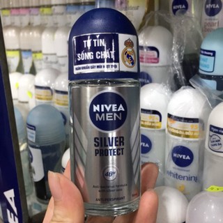 Lăn khử mùi Nivea Men Silver Protect chai 50ml