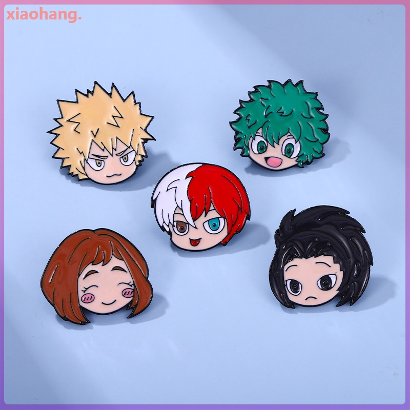 Huy Hiệu Cài Áo Hình Nhân Vật Anime My Hero Academia Tráng Men Dùng Làm Quà Tặng Bạn Bè
