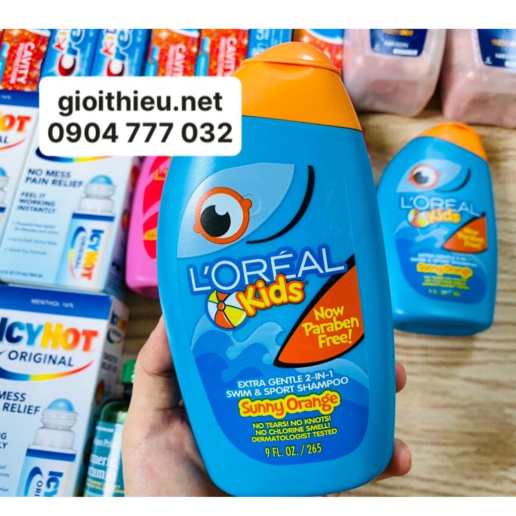 {Có bill Mỹ} Sữa tắm gội 2 in 1 Loreal Kids chai 265ml của Mỹ