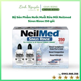 Bộ Sản Phẩm Nước Muối Rửa Mũi Neilmed Sinus Rinse 250 gói