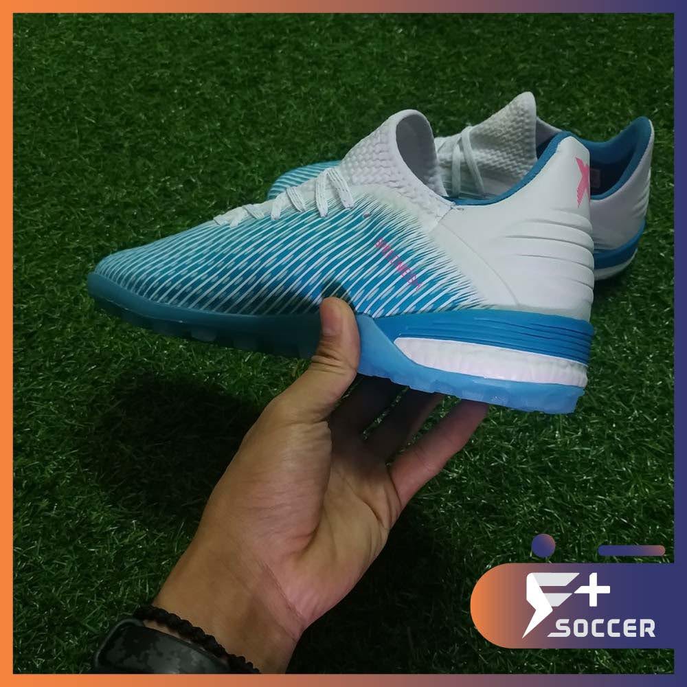 Phiên bản R chuẩn - Giày đá bóng adidas X19.1 TF màu xanh đế cao su sân cỏ nhân tạo