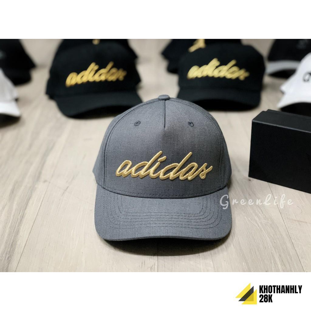 [SALE SOCK] XẢ KHO SIÊU SALE - NÓN LƯỠI TRAI VNXK MÀU XÁM PHỐI CHỮ VÀNG CAO CẤP