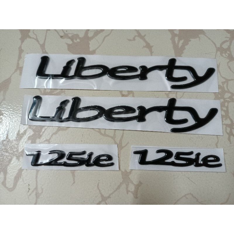 Bộ tem Nổi Liberty 125ie màu đen New