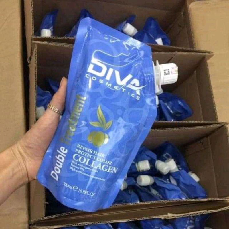 ( Sale giá sốc ) kem hấp ủ  phục hồi tóc diva colagen 500ml