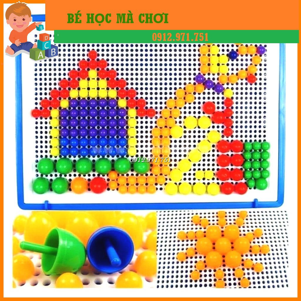 Ghép nấm - Ghép hạt nhựa Creative Mosaic