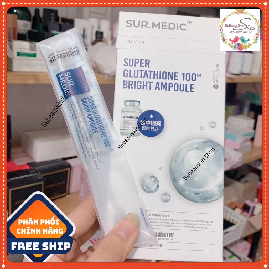 Tinh Chất Làm Trắng Neogen Sur Medic + Super Glutathione 100 Bright Ampoule 1g