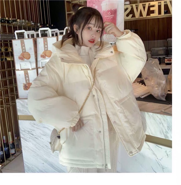 ❤️(Sẵn Hồng + Trắng) Áo Phao OverSize siêu nhẹ form Hàn màu cực xinh xẻo 💕 Hàng order cao cấp | BigBuy360 - bigbuy360.vn