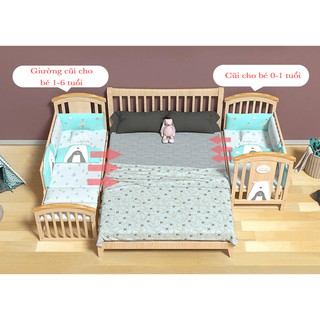 COMBO GIƯỜNG CŨI ĐA NĂNG Runakids