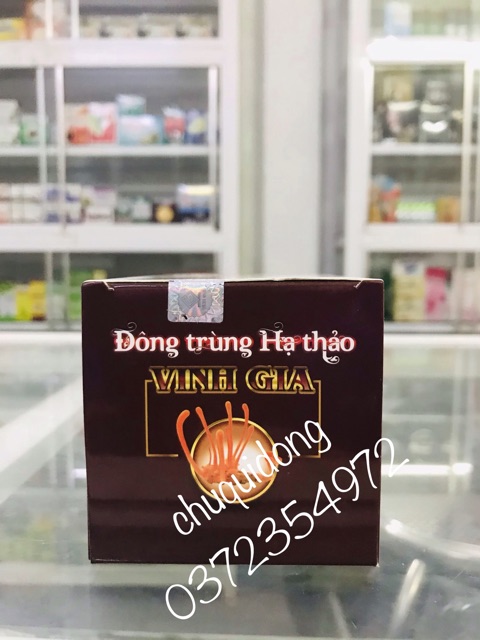 Đông trùng hạ thảo vinh gia ( HỘP 30 viên , 2lo 60v )