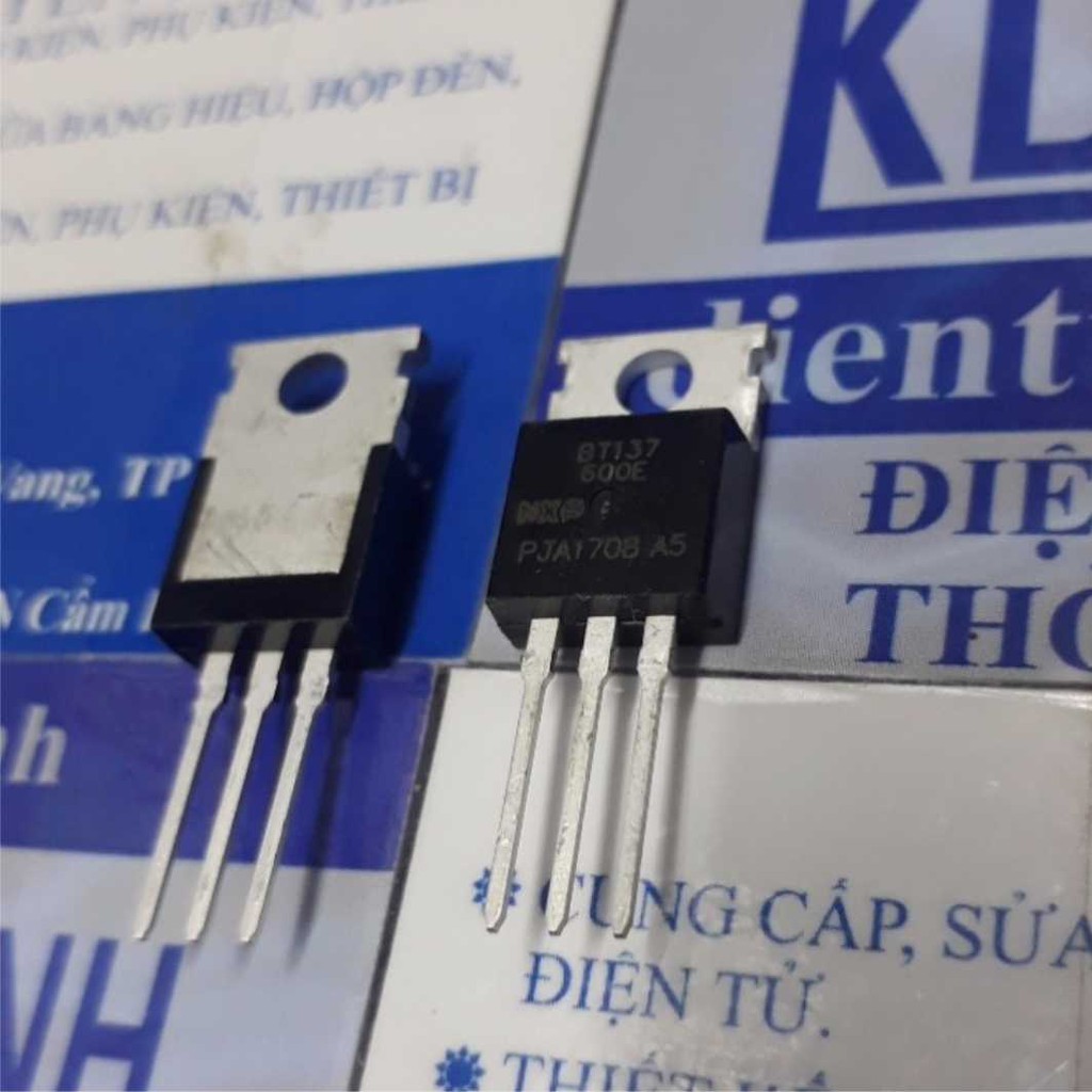 10 con BT137-600E BT137 600 THYRISTOR 2 CHIỀU TRIAC TO-220 8A 600V (gói 10 con) kde4411