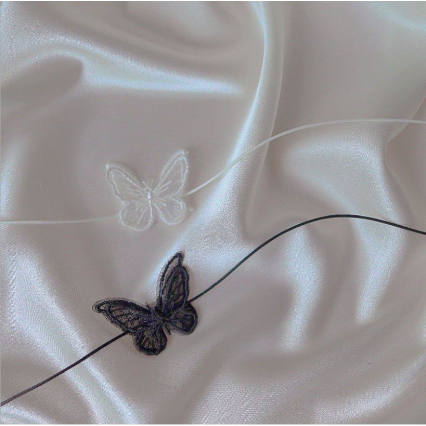 Vòng cổ choker hồ điệp cao cấp