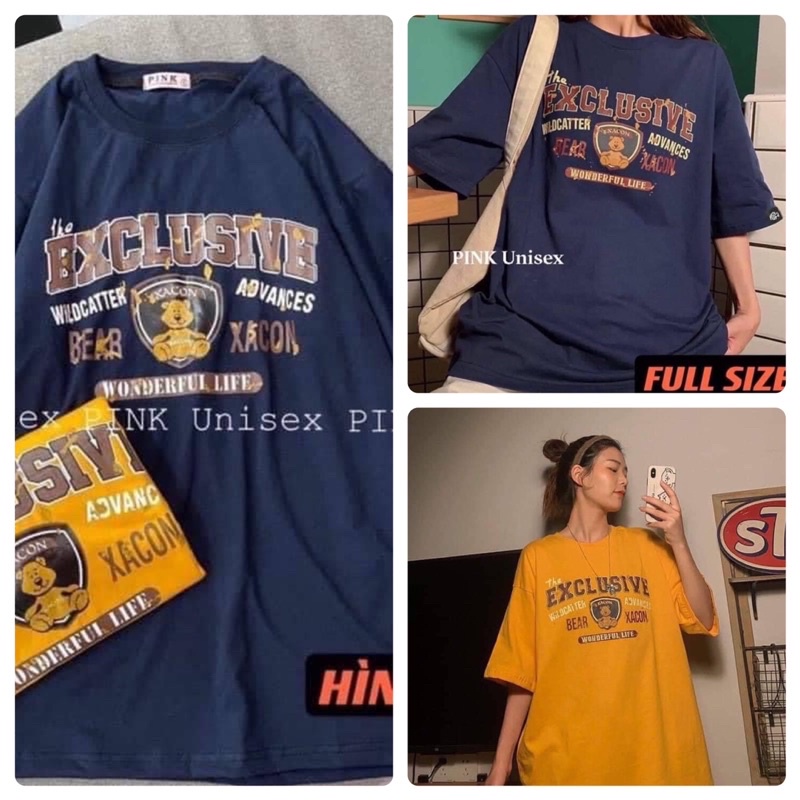 Áo cotton tay lỡ dáng rộng unisex Exclusive freesize 38-65kg
