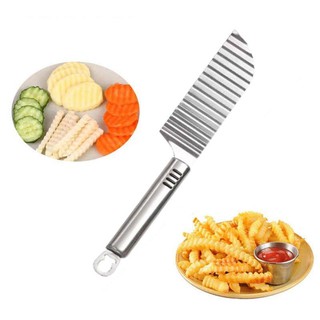 Dao lượn sóng cắt rau củ quả [Chất liệu Inox 304 không gỉ, có móc treo]
