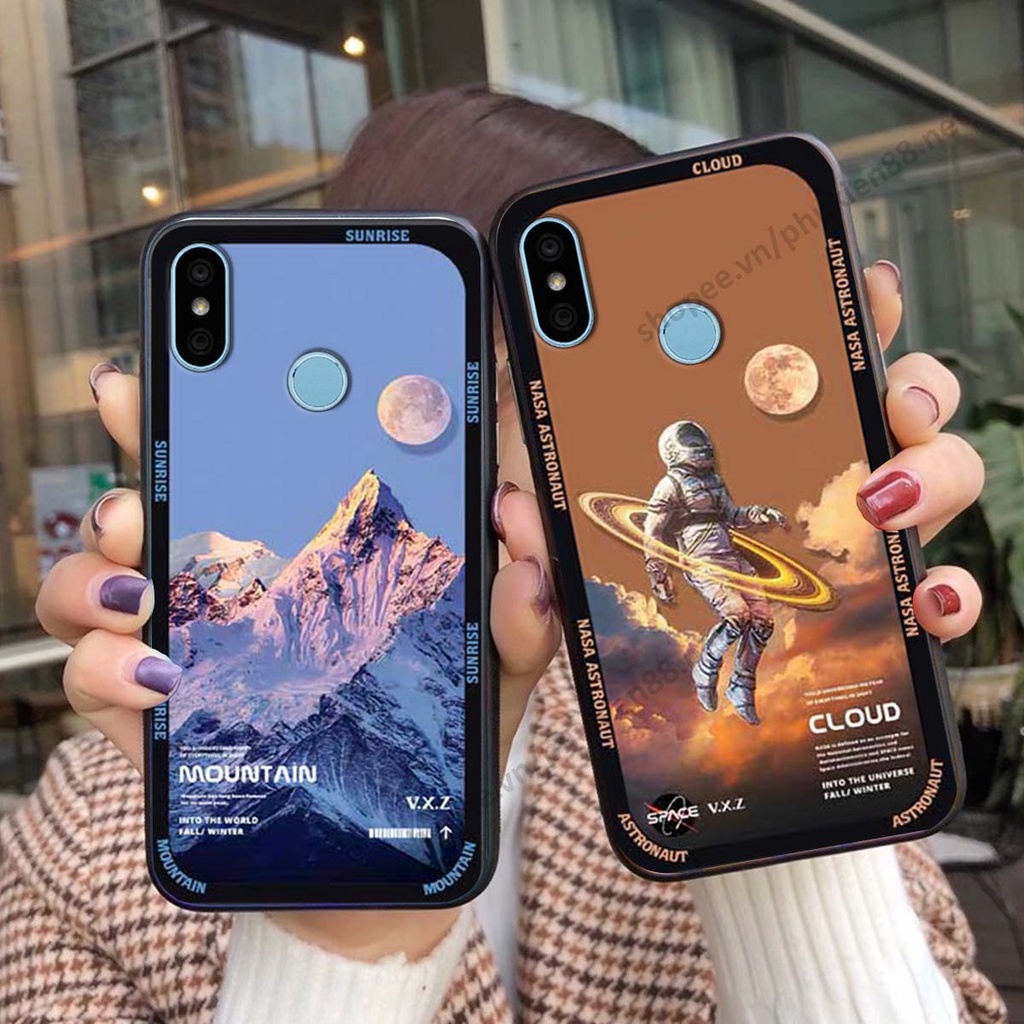 Ốp Xiaomi Redmi 6 Pro / Mi A2 Lite hình vũ trụ, mountain, cloud phong cách cá tính
