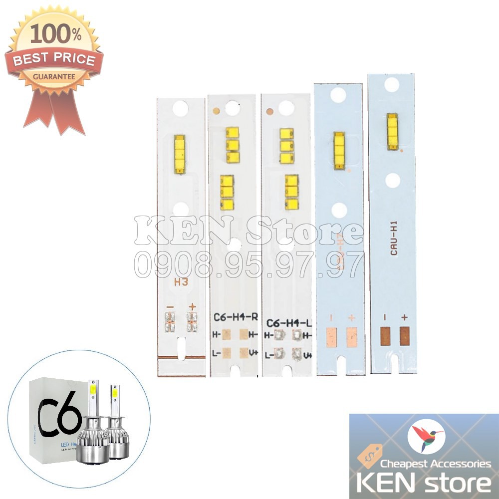 Chip led, nhân led ZES thay thế cho bóng đèn led pha C6-H1 H4 H7 H11 HB3 HB4...