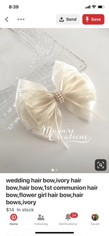 10 kẹp nơ handmade