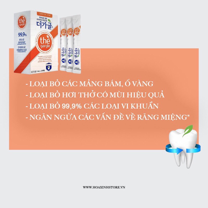 Nước súc miệng THE GARGLE diệt khuẩn trắng răng đến từ Hàn Quốc