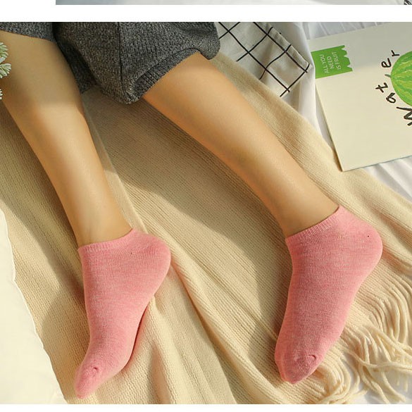 [COMBO 10 ĐÔI] Tất Nữ Cổ Ngắn chuẩn xuất Nhật, Vớ Nữ Cotton Co Giãn Cao Cấp, Mềm mịn, êm chân - CB024