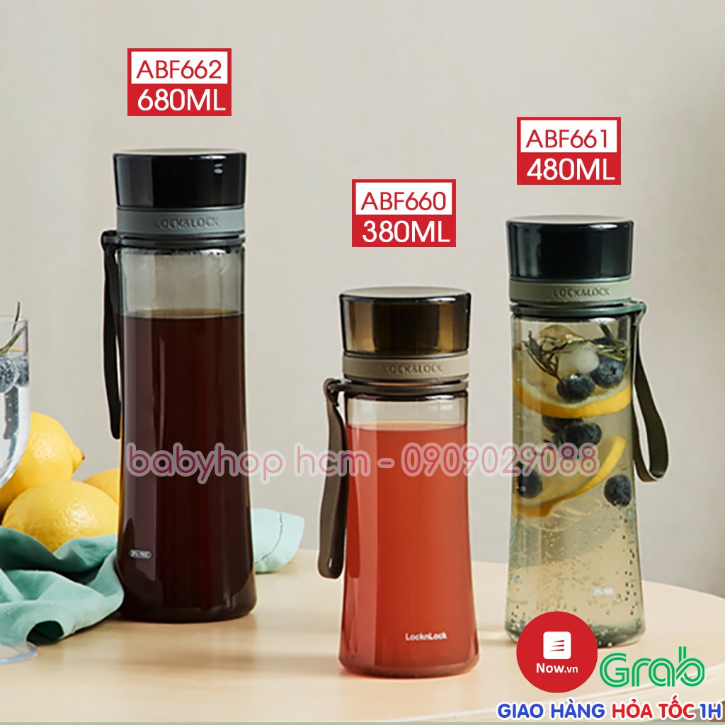 Bình Đựng Nước Lock&Lock Spout Line Nhựa Tritan ABF660 [380ML] ABF661 [480ML] ABF662 [680ML]