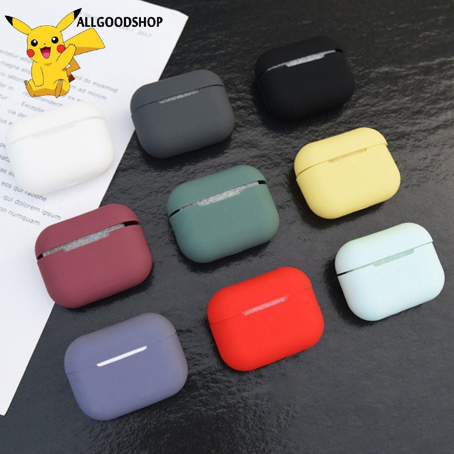 Vỏ Đựng Hộp Sạc Tai Nghe Airpods Bằng Silicone Nhiều Màu Sắc