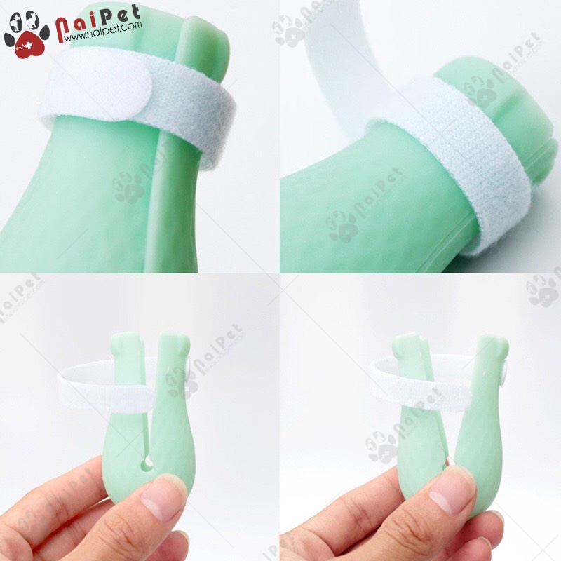 Set 4 Bao Đeo Chân Silicon Cho Mèo Chống Mèo Cào